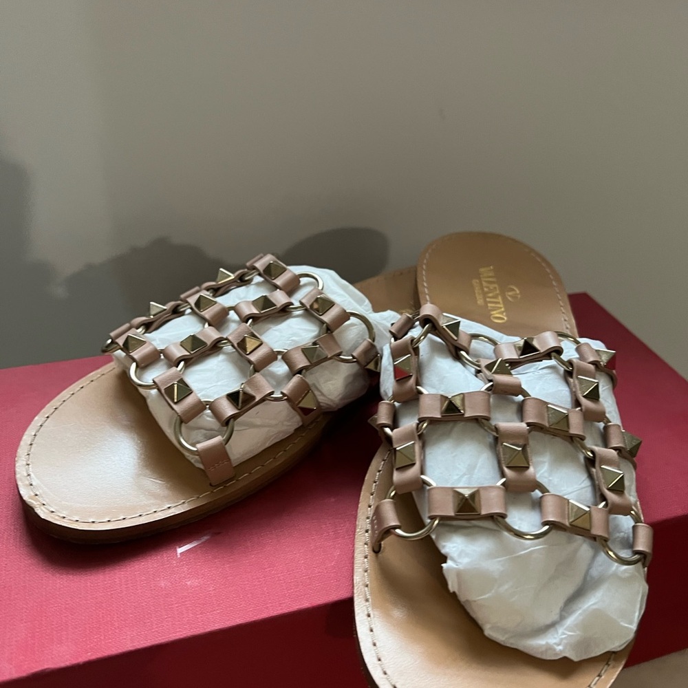 Valentino Garavani Rock Studs slide sandals